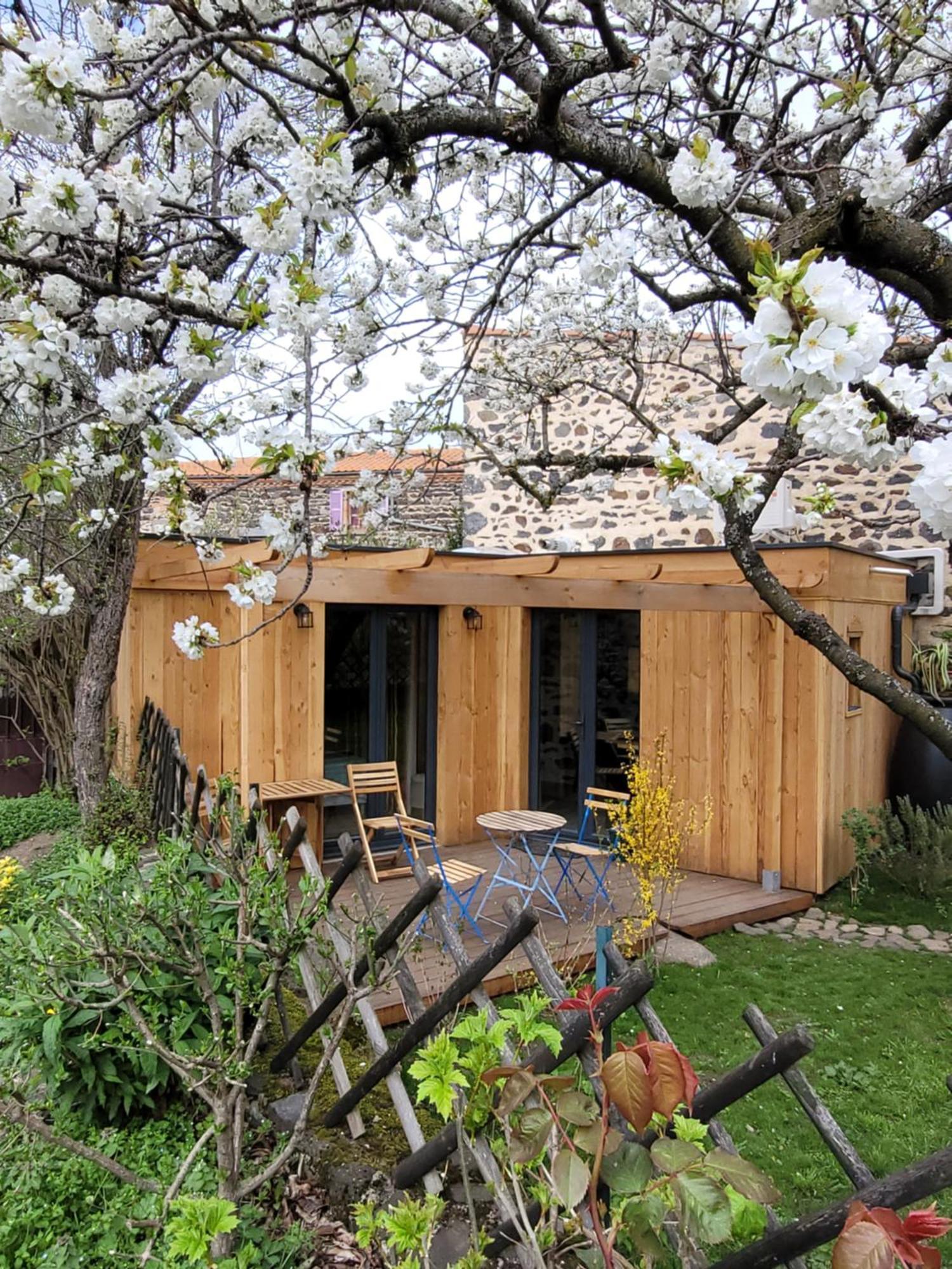 La Maisonnette Sous Le Cerisier Bergonne Esterno foto